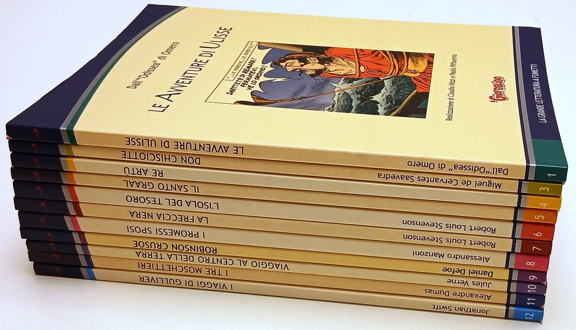 FV- GRANDE LETTERATURA A FUMETTI LOTTO 11 VOLUMI -- IL GIORNALINO - G25