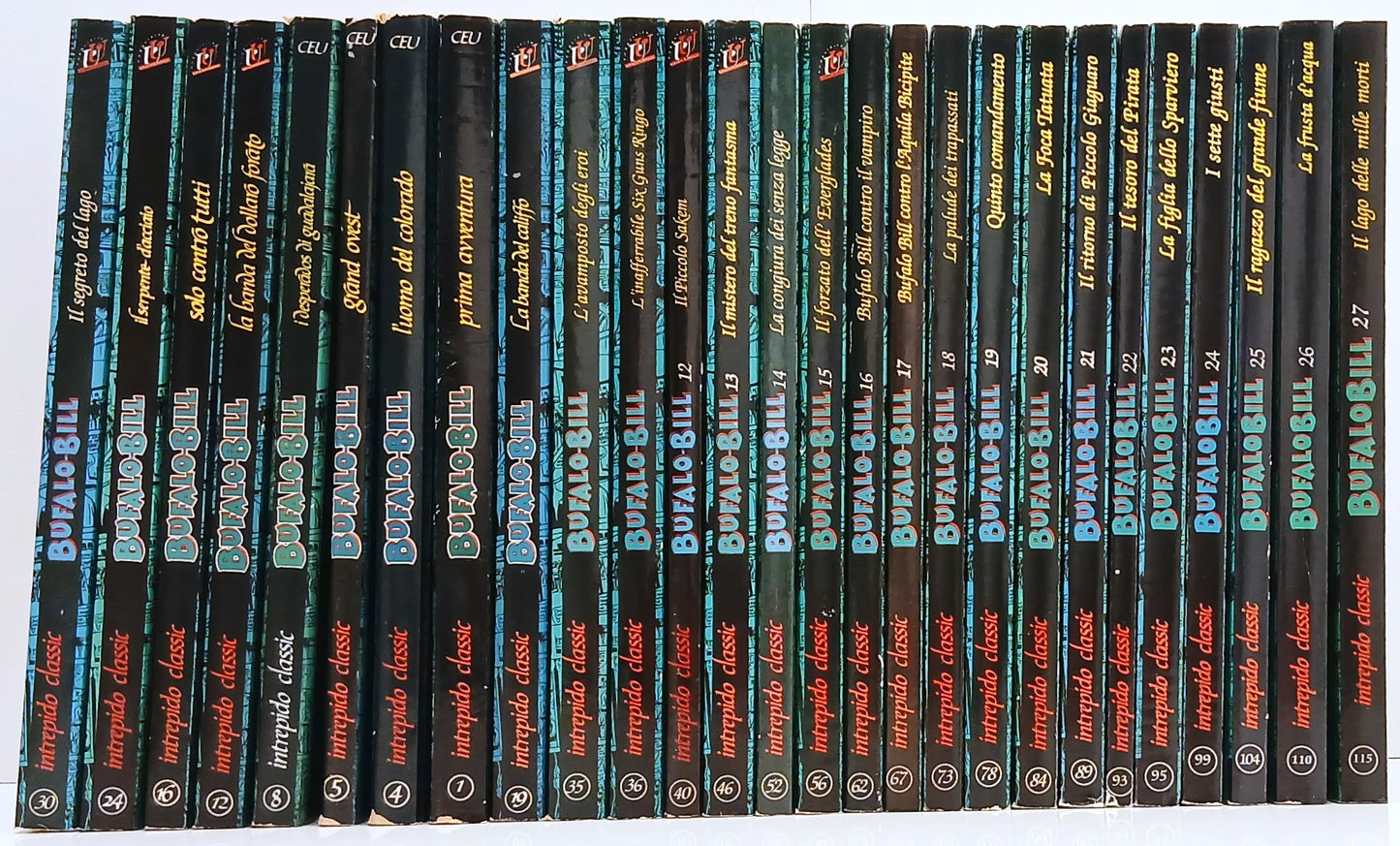 FZ- INTREPIDO CLASSIC BUFALO BILL VOLUMI 1/27 SERIE COMPLETA - G25