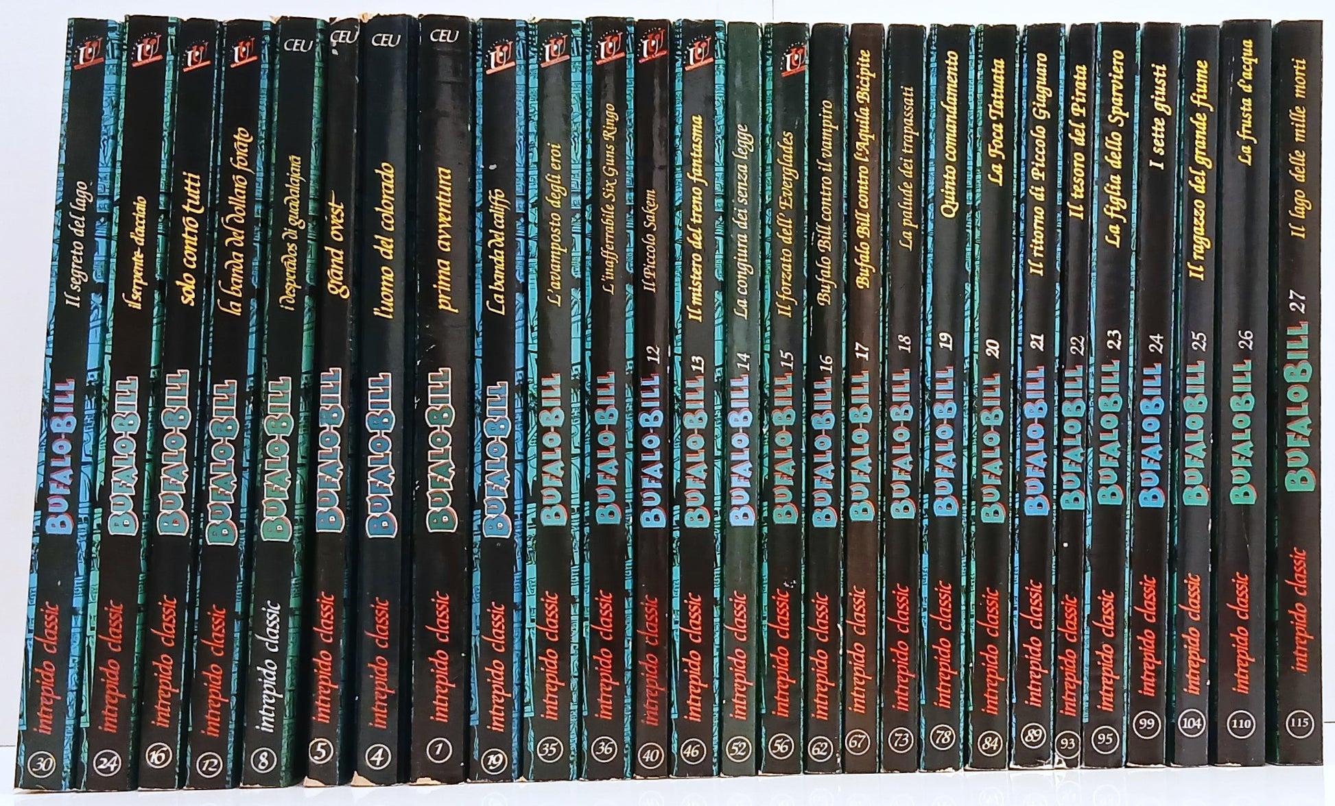 FZ- INTREPIDO CLASSIC BUFALO BILL VOLUMI 1/27 SERIE COMPLETA - G25