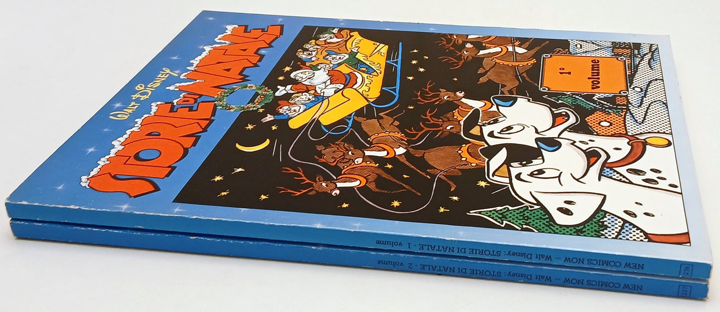 FD- STORIE DI NATALE VOLUMI 1/2- WALT DISNEY- COMIC ART NEW COMICS- 1989- B- G25