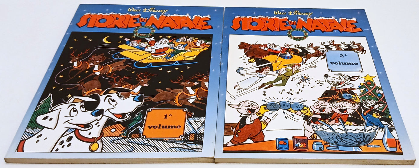 FD- STORIE DI NATALE VOLUMI 1/2- WALT DISNEY- COMIC ART NEW COMICS- 1989- B- G25