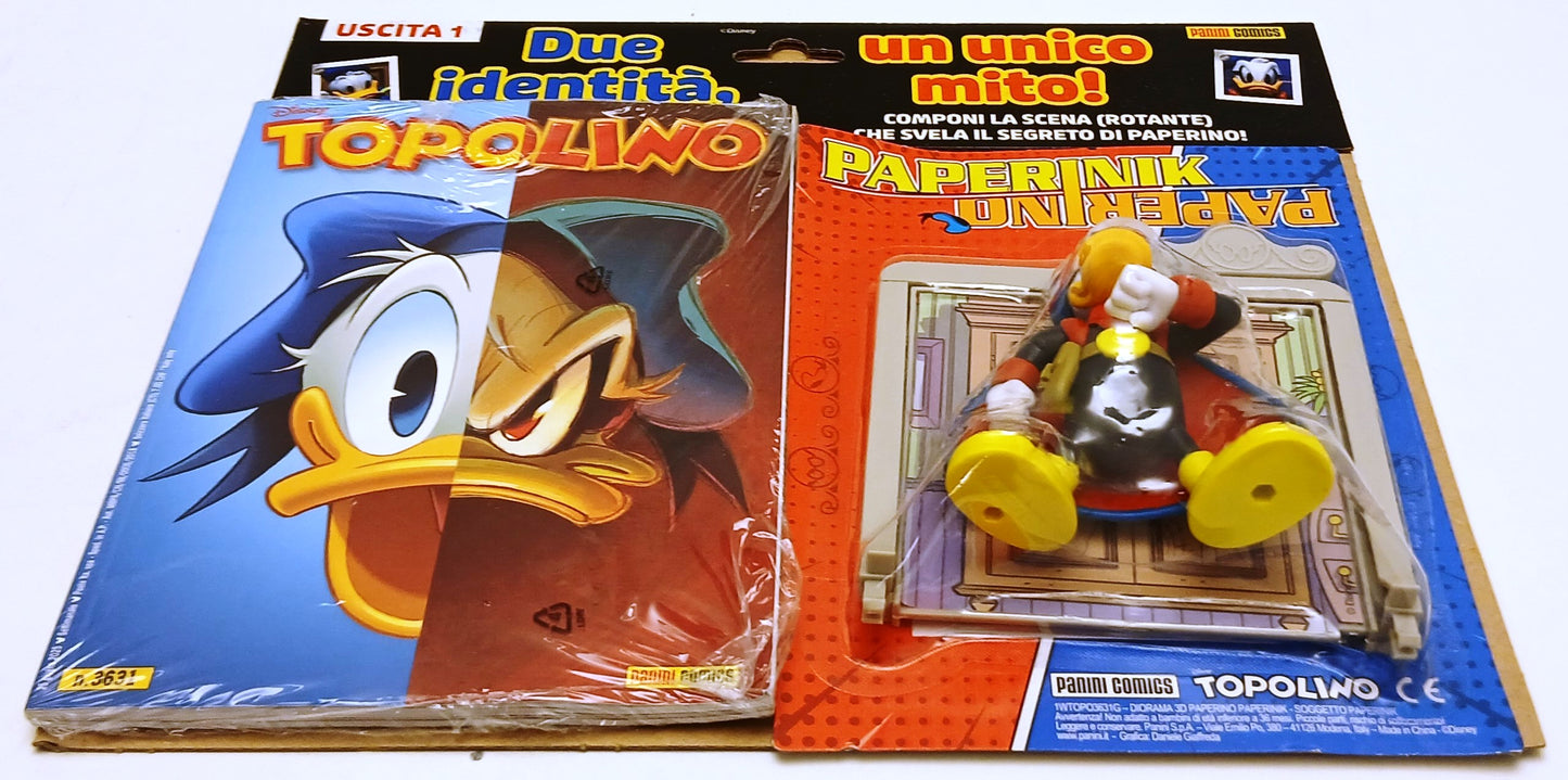 FD- TOPOLINO 3631 3632 con diorama Paperino / Paperinik – Panini 2025 Sigillati