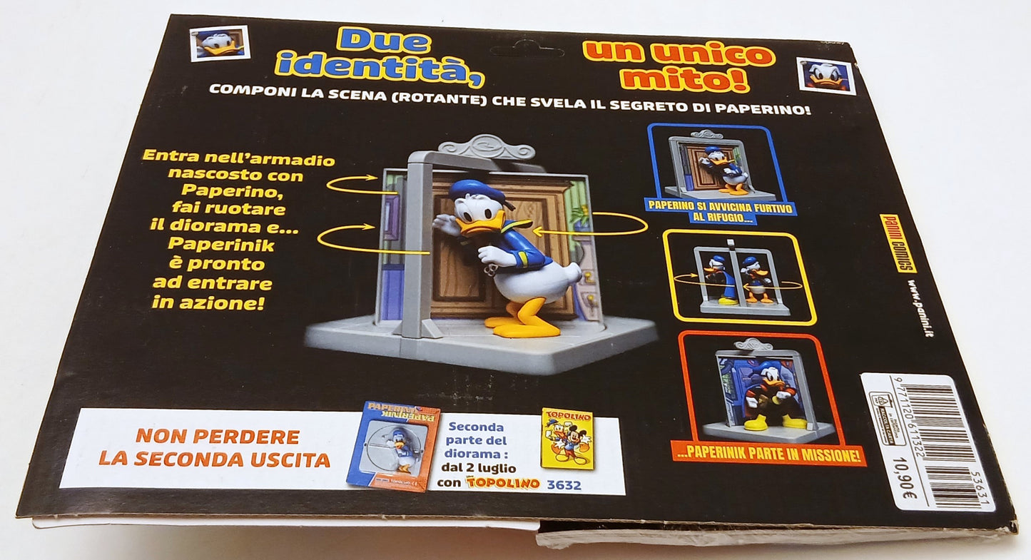 FD- TOPOLINO 3631 3632 con diorama Paperino / Paperinik – Panini 2025 Sigillati