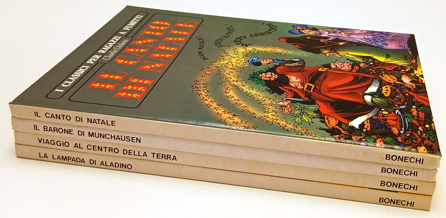 LB- I CLASSICI PER RAGAZZI A FUMETTI VOLUMI 1/4 - DE LA FUENTE - BONECHI - H25