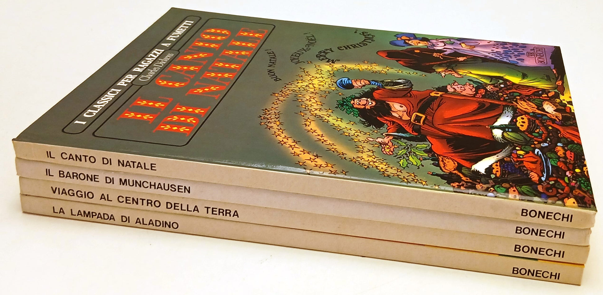 LB- I CLASSICI PER RAGAZZI A FUMETTI VOLUMI 1/4 - DE LA FUENTE - BONECHI - H25