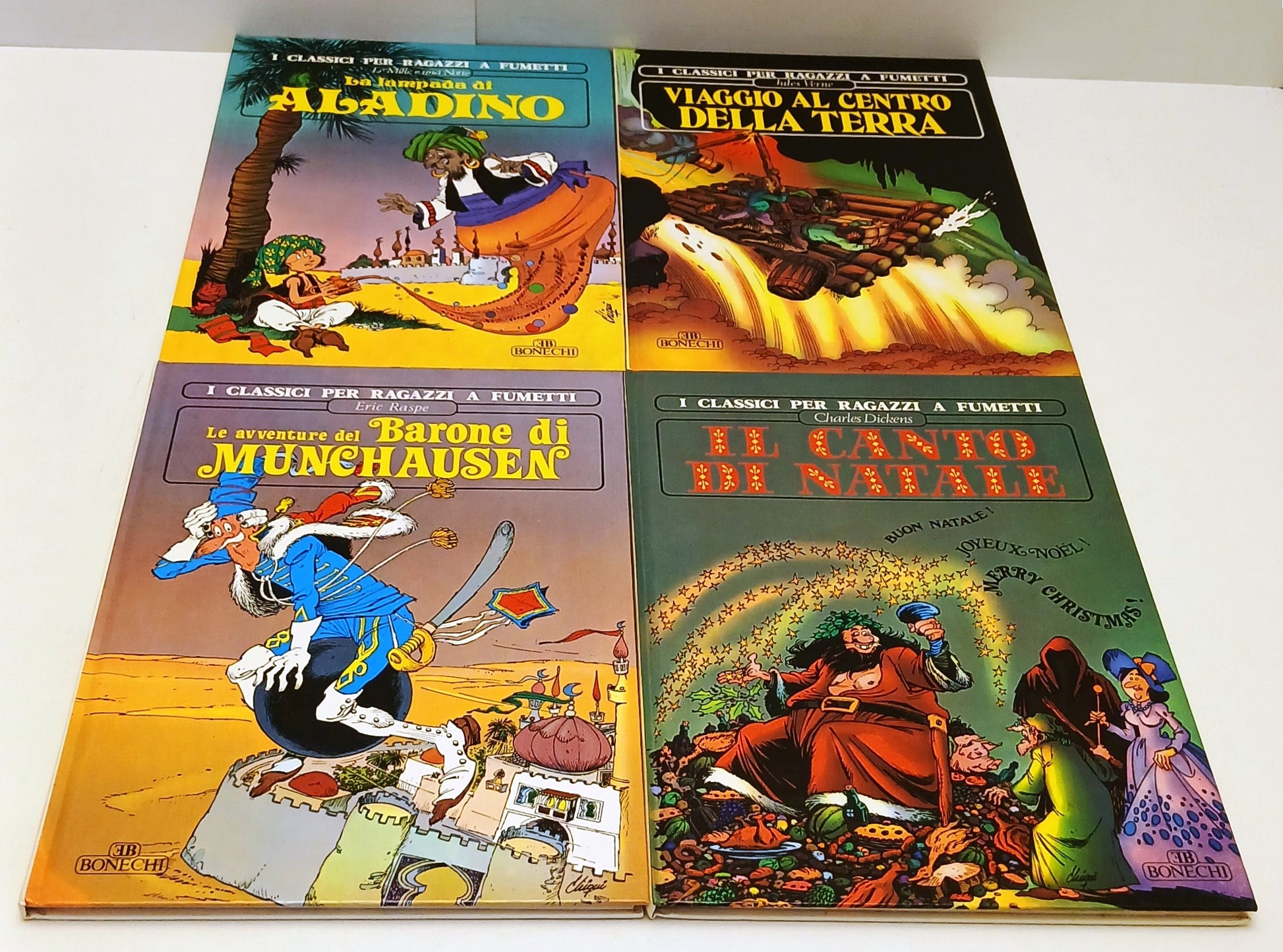 LB- I CLASSICI PER RAGAZZI A FUMETTI VOLUMI 1/4 - DE LA FUENTE - BONECHI - H25