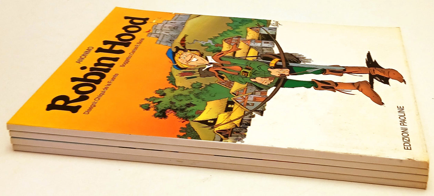 FZ- 4 ROMANZI A FUMETTI MOBY DICK ROBINSON CRUSOE - DE LA FUENTE - PAOLINE - H25