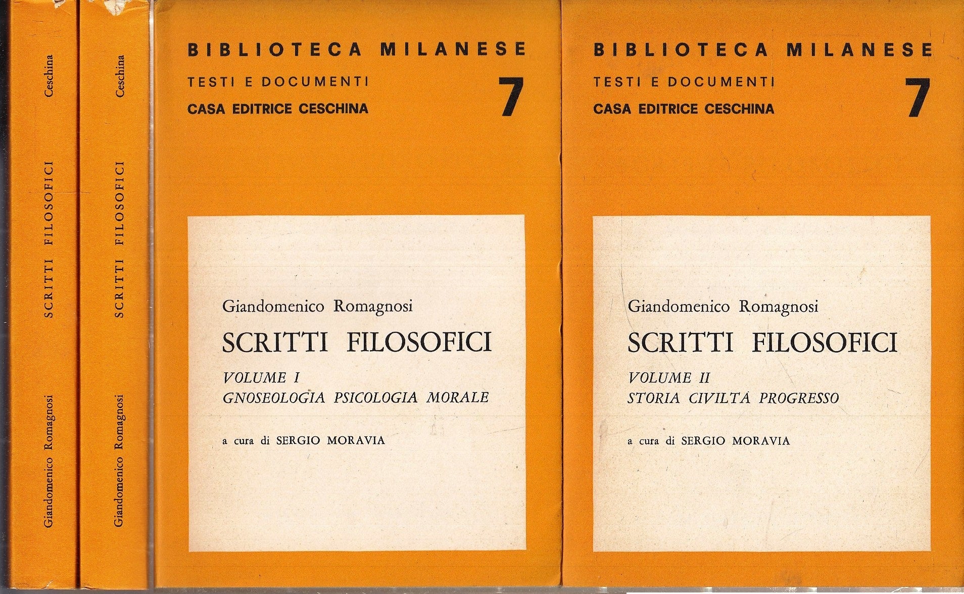LS- SCRITTI FILOSOFICI VOLUMI 1/2 - ROMAGNOSI - CESCHINA --- 1974- BS- ZFS43