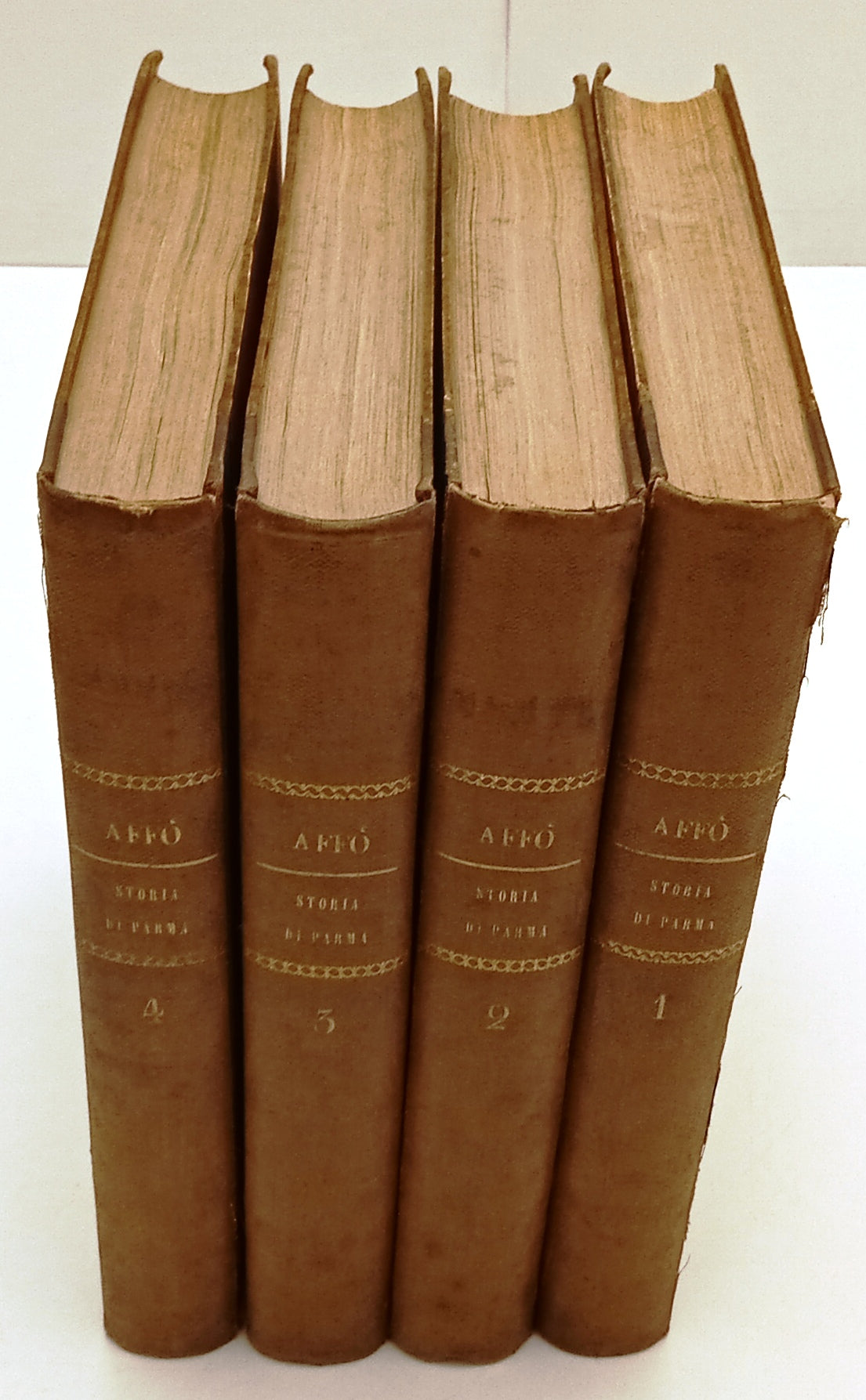 LS- STORIA DELLA CITTA' DI PARMA 4 TOMI- IRENEO AFFO'- CARMIGNANI- 1792/1975- WPR