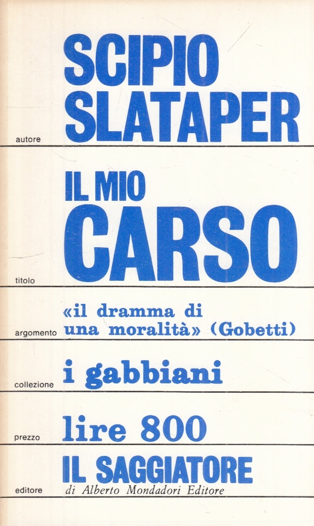 LS- IL MIO CARSO - SCIPIO SLATAPER - IL SAGGIATORE - I GABBIANI --- B - ZFS67