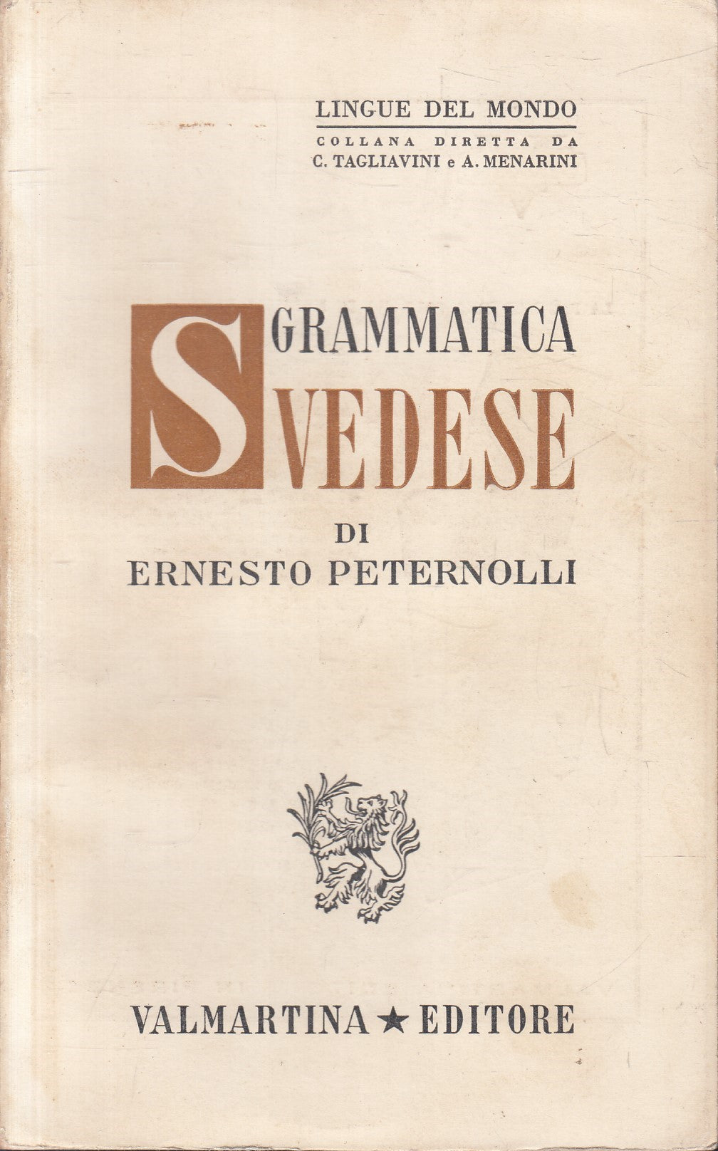 LZ- GRAMMATICA SVEDESE - ERNESTO PETERNOLLI - VALMARTINA --- 1956 - B- ZFS79