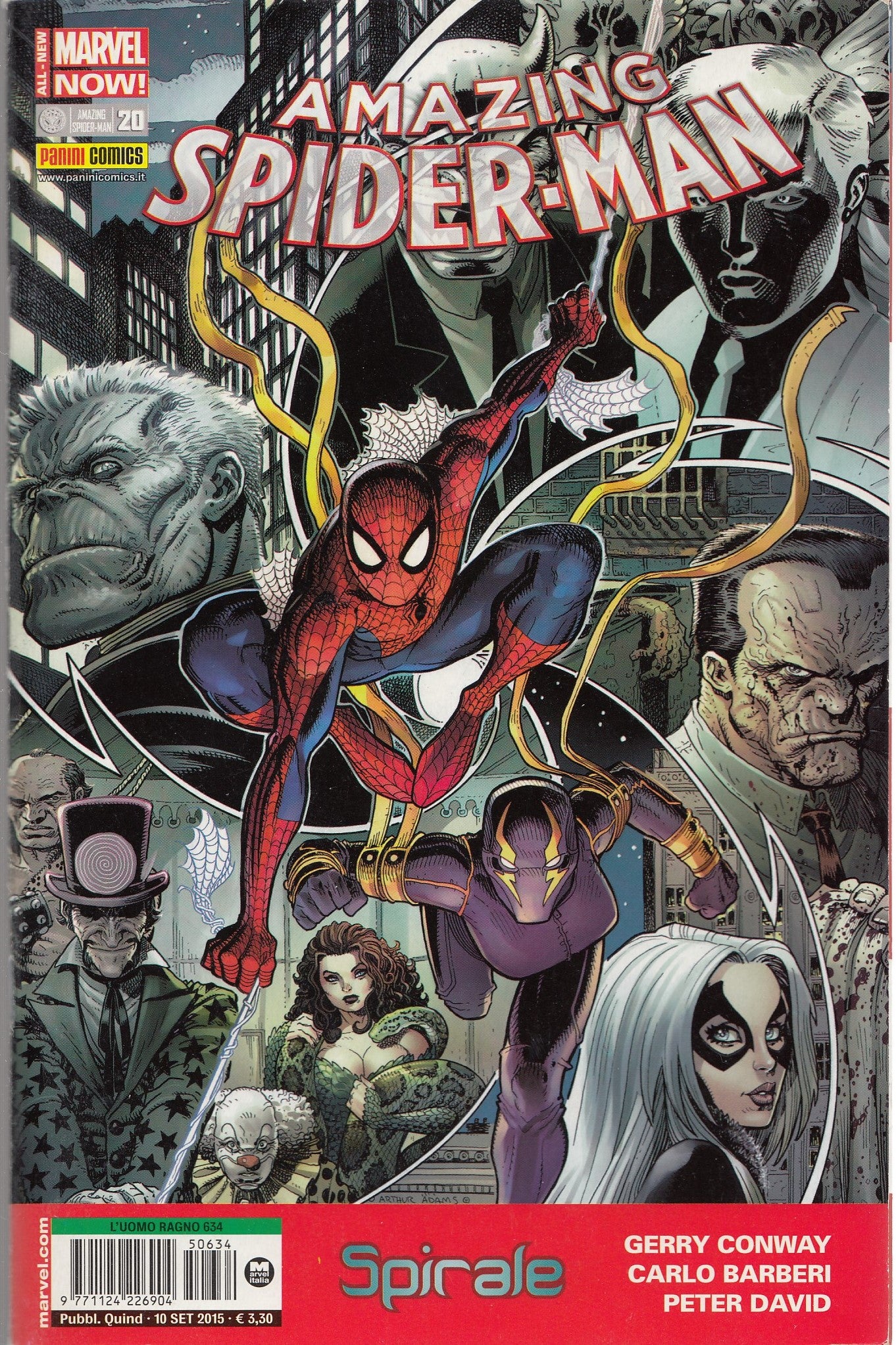 L'uomo ragno Spider-man- Fascia 634/681- spillato- Panini- scegli il numero- C26