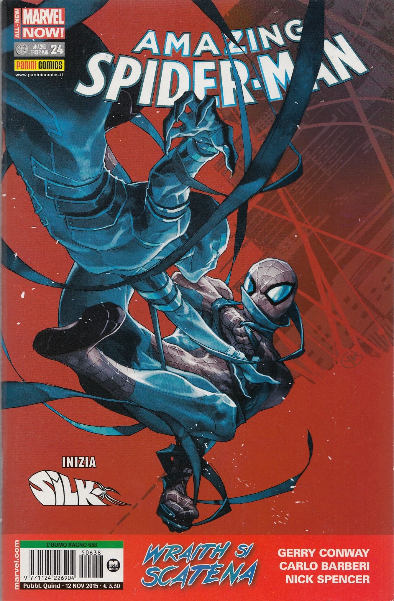 L'uomo ragno Spider-man- Fascia 634/681- spillato- Panini- scegli il numero- C26