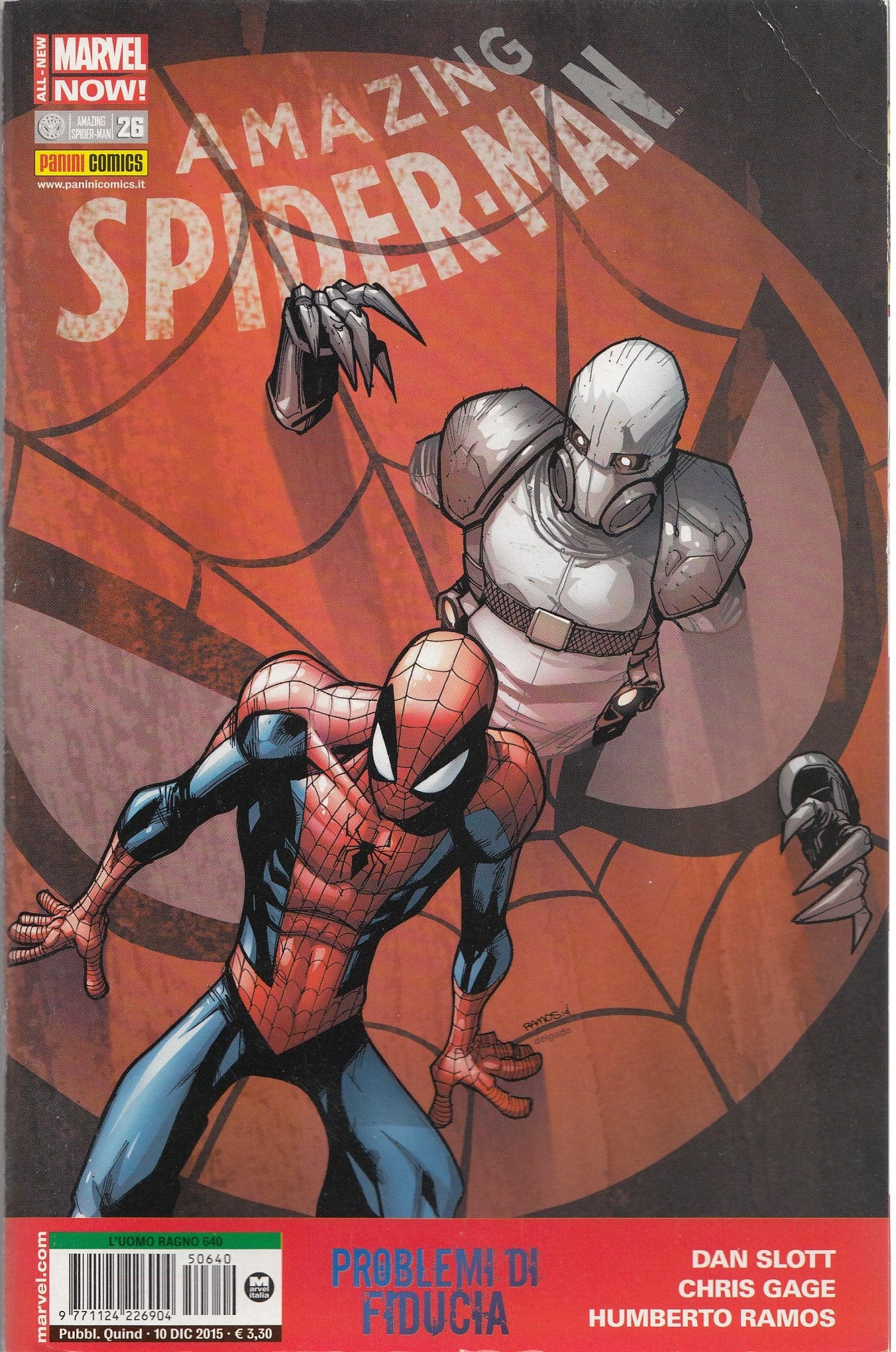 L'uomo ragno Spider-man- Fascia 634/681- spillato- Panini- scegli il numero- C26