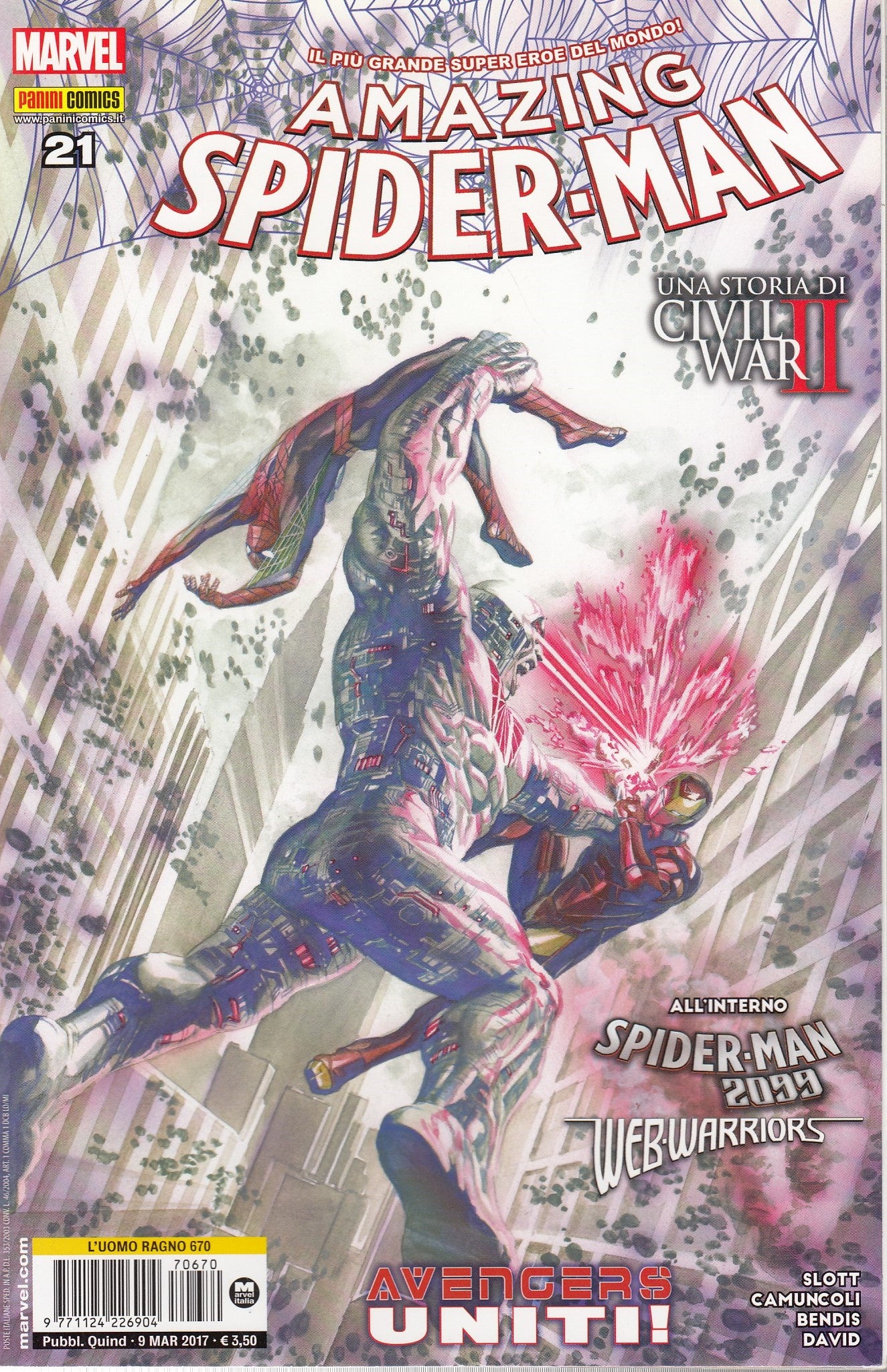 L'uomo ragno Spider-man- Fascia 634/681- spillato- Panini- scegli il numero- C26