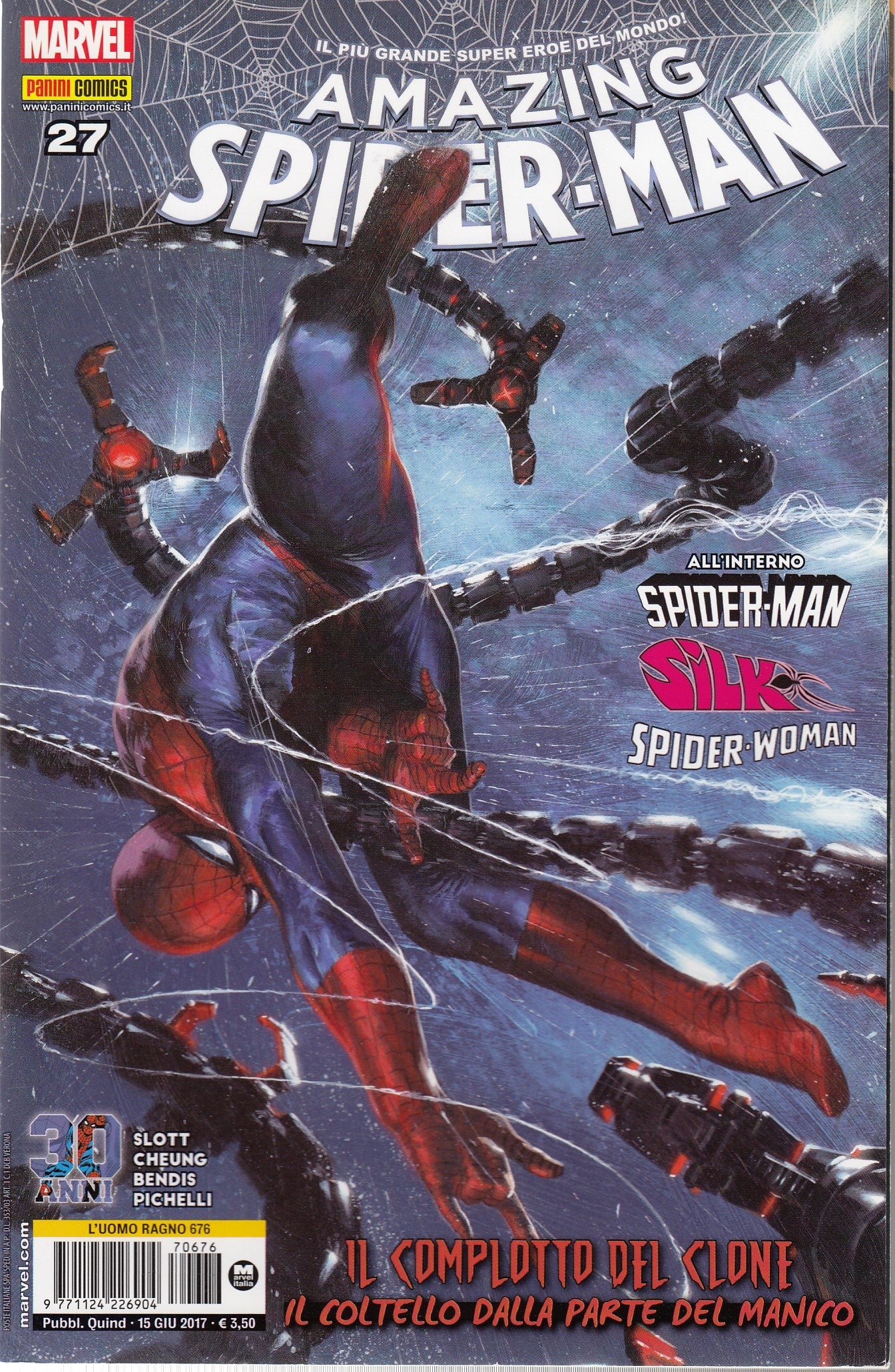 L'uomo ragno Spider-man- Fascia 634/681- spillato- Panini- scegli il numero- C26