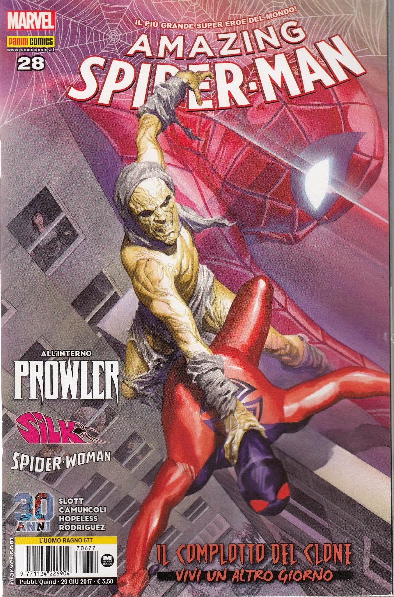 L'uomo ragno Spider-man- Fascia 634/681- spillato- Panini- scegli il numero- C26
