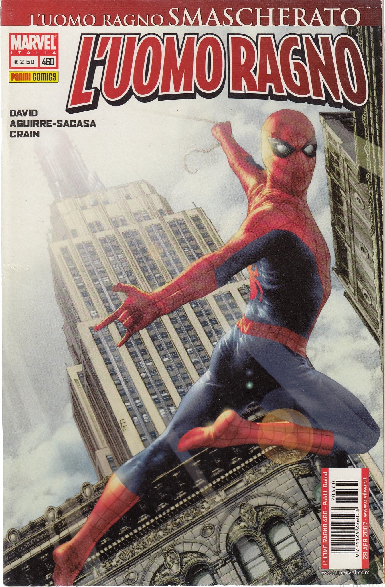 L'uomo ragno Spider-man- Fascia 425/498- spillato- Panini- scegli il numero- C26