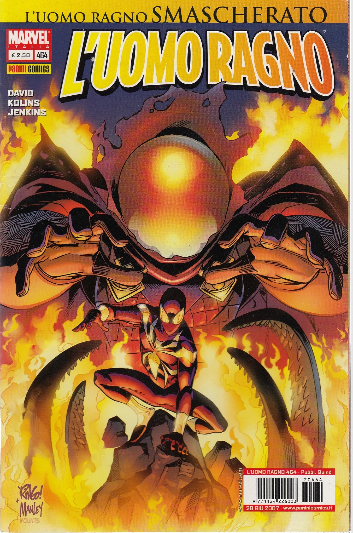 L'uomo ragno Spider-man- Fascia 425/498- spillato- Panini- scegli il numero- C26