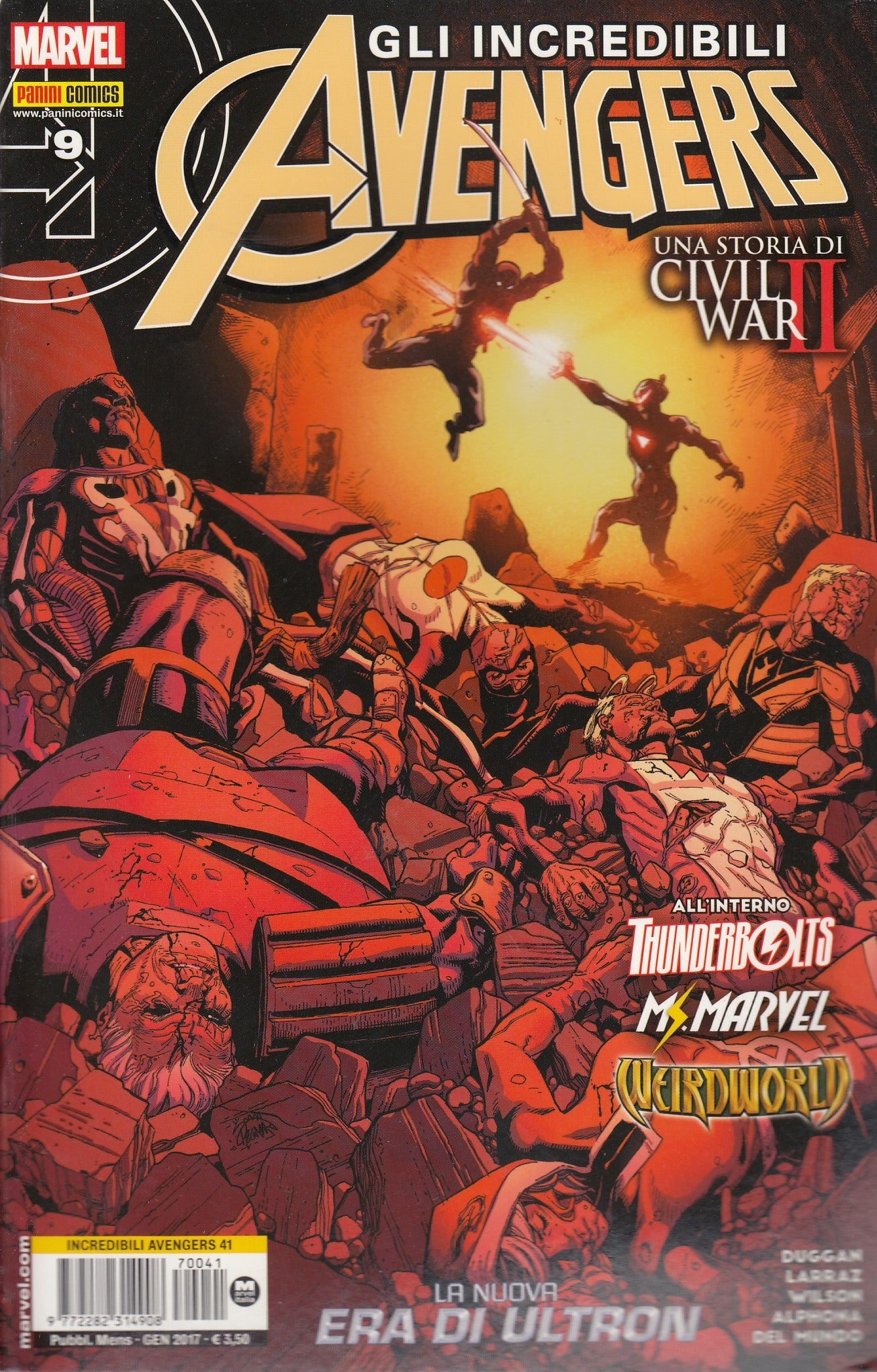 Gli incredibili Avengers - Panini - Fascia 1/51 - Scegli il numero - D26