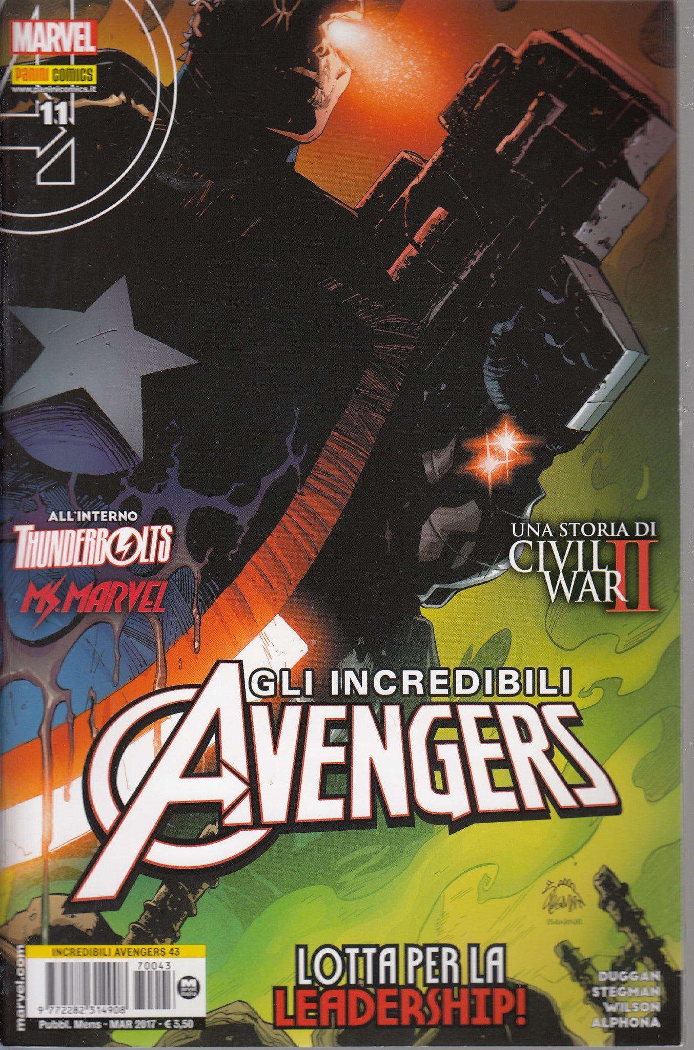 Gli incredibili Avengers - Panini - Fascia 1/51 - Scegli il numero - D26