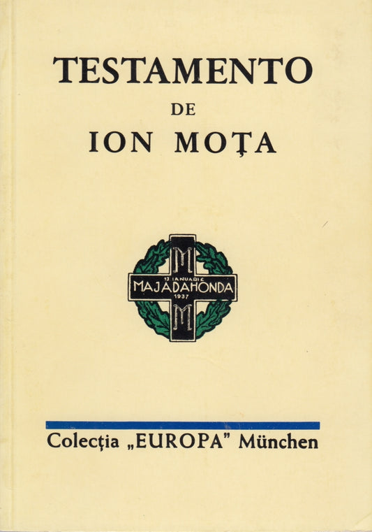 Testamento de Ion Mota - Colectia Europa Munchen - portoghese - ZFS264