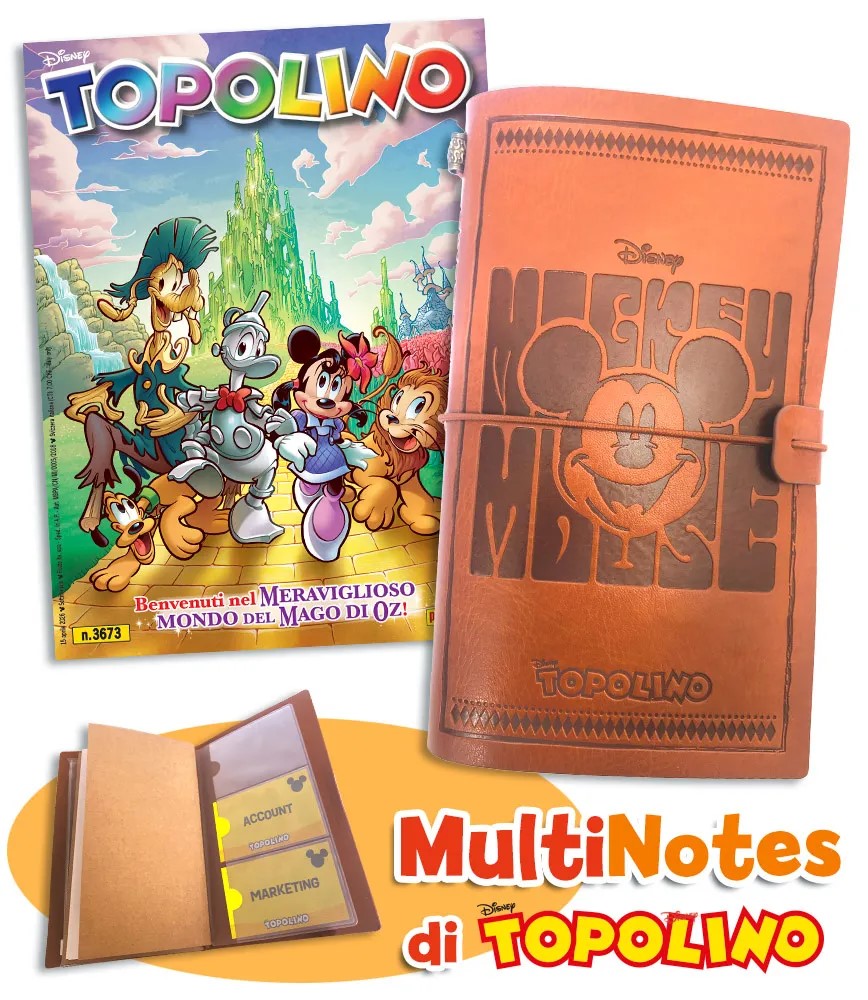 Topolino n.3673 + multinotes di Topolino - Panini - G26