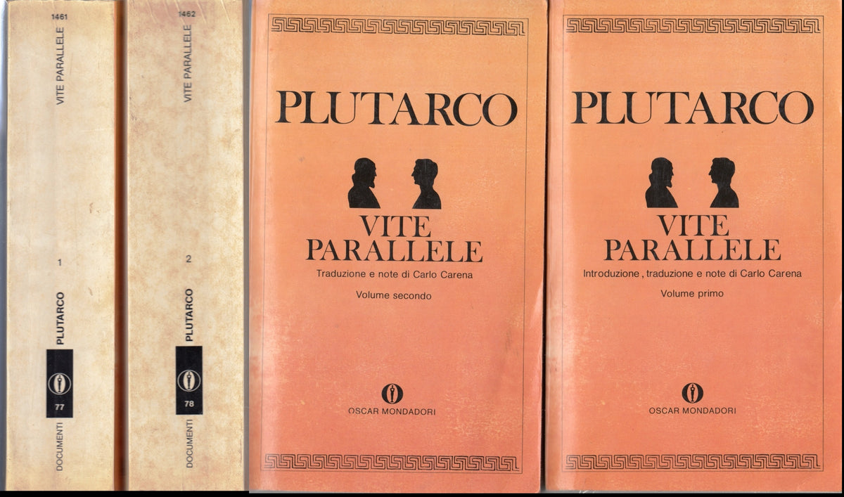 Vite parallele 2 volumi - Plutarco - Oscar Mondadori - 1a ed. - XFS