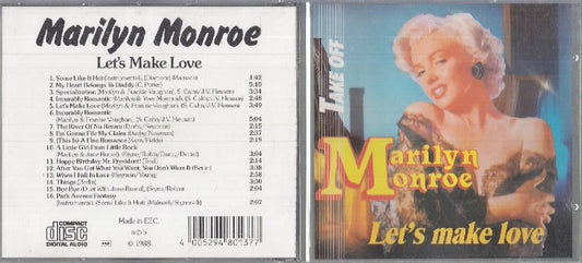 MCD- CD MARILYN MONROE - LET'S MAKE LOVE TAKE OFF  1988 -- ZCD12