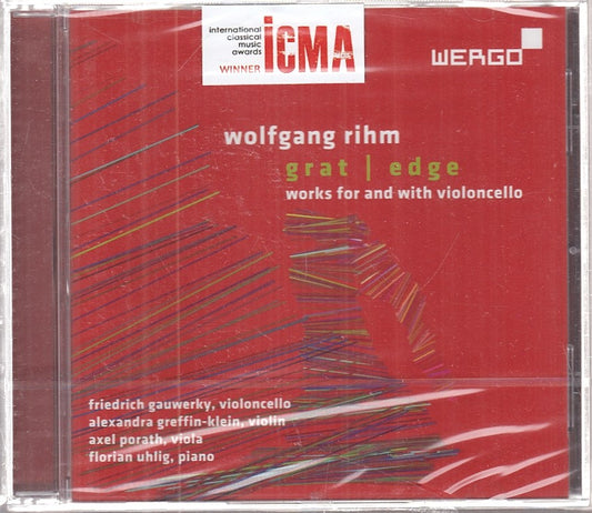 MCD- CD RHIM GRAT EDGE WORKS FOR AND WITH VIOLONCELLO WERGO BLISTER - ZCD11