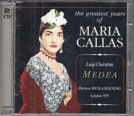 MCD- CD THE GREATEST YEARS OF MARIA CALLAS CHERUBINI MEDEA SAKKARIS 2CD - ZCD4