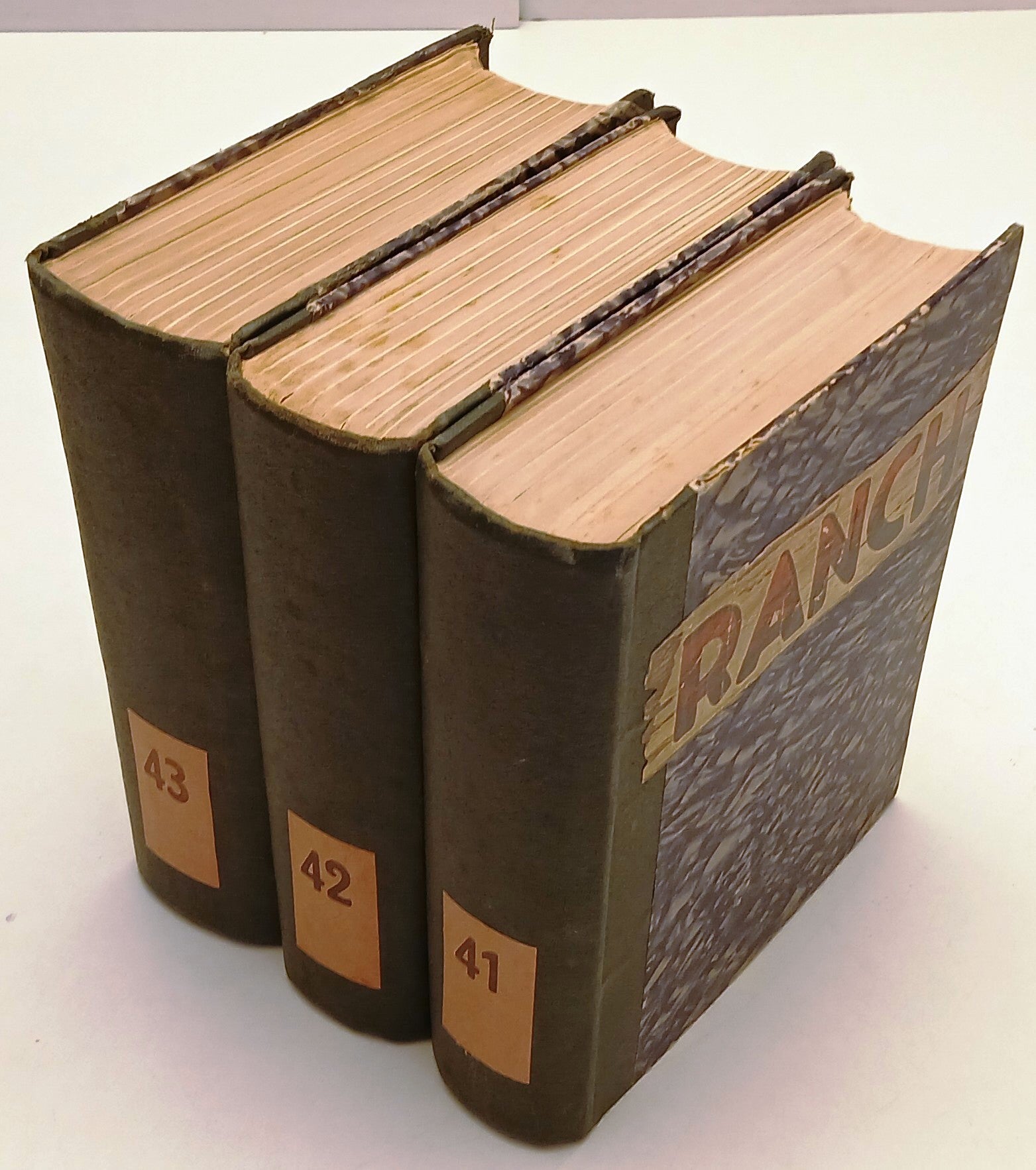 FZ- RANCH 1/32 3 VOLUMI RILEGATI ROMANZI - MALLORQUI- DARDO- 1951/1953- C- ZFS