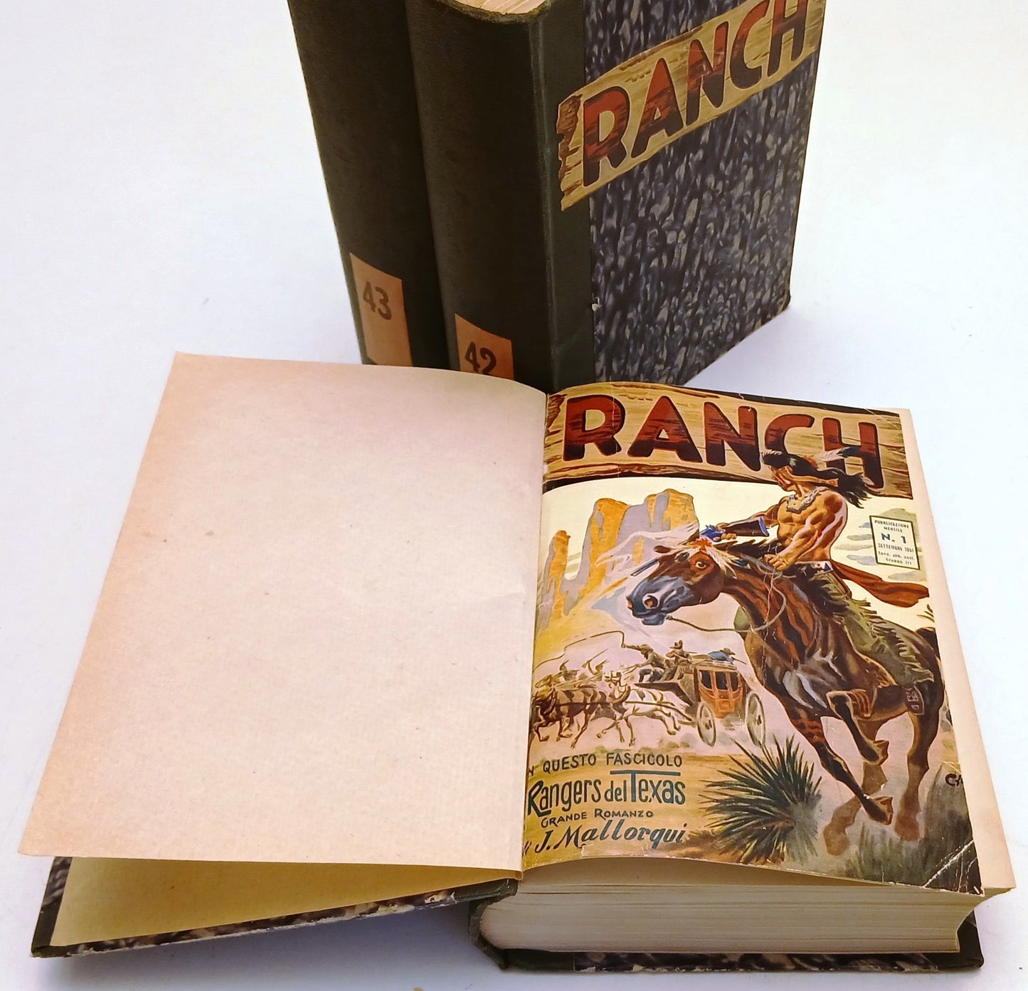 FZ- RANCH 1/32 3 VOLUMI RILEGATI ROMANZI - MALLORQUI- DARDO- 1951/1953- C- ZFS