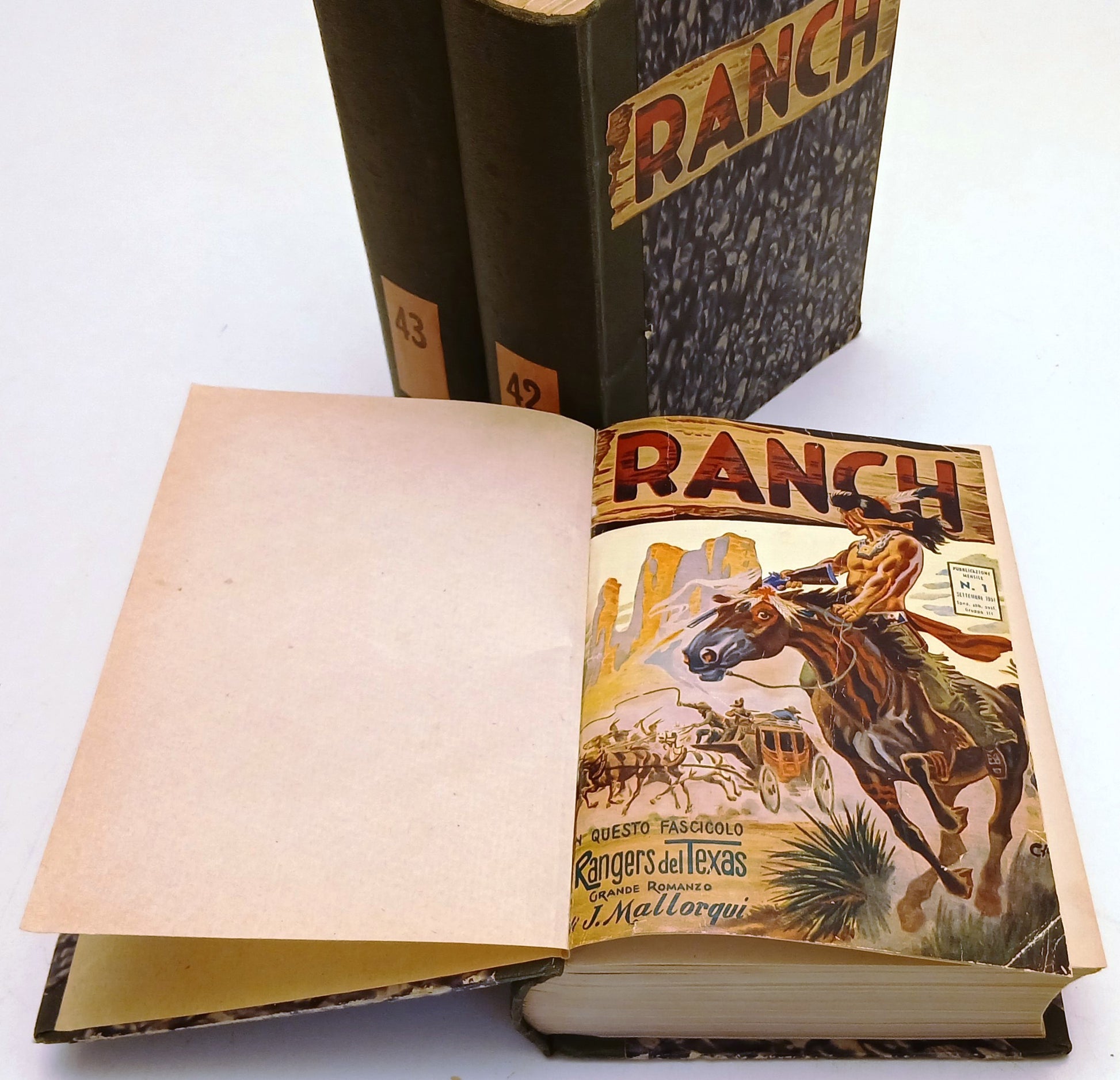 FZ- RANCH 1/32 3 VOLUMI RILEGATI ROMANZI - MALLORQUI- DARDO- 1951/1953- C- ZFS