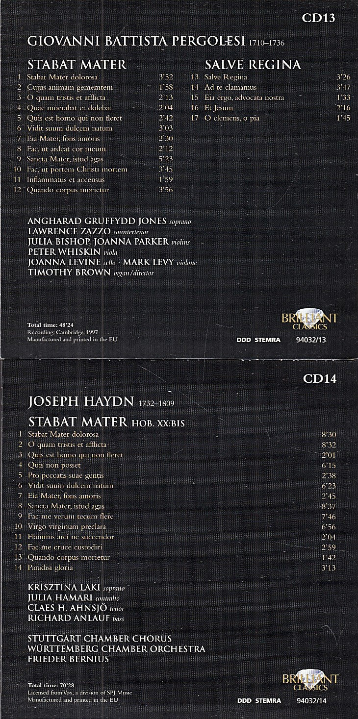 MCD- CD PASSION SACRED MASTERPIECES BOX 15 CD + CD ROM BRILLIANT CLASSICS - ZCD6