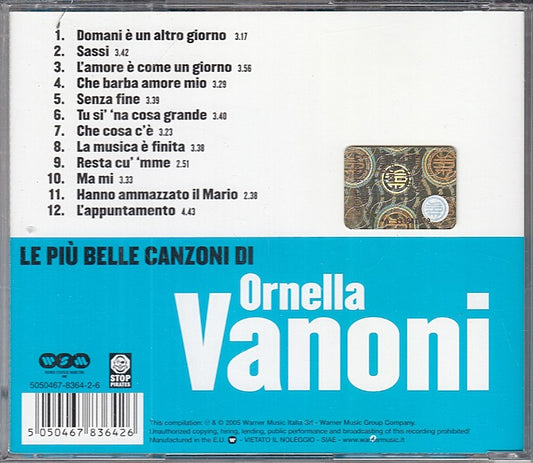MCD- CD ORNELLA VANONI LE PIU' BELLE CANZONI WARNER - ZCD6