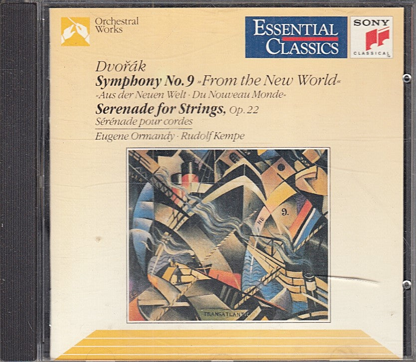 MCD- CD DVORAK SYMPHONY N. 9 SERENADE FOR STRINGS ORMANDY KEMPE SONY - ZCD6
