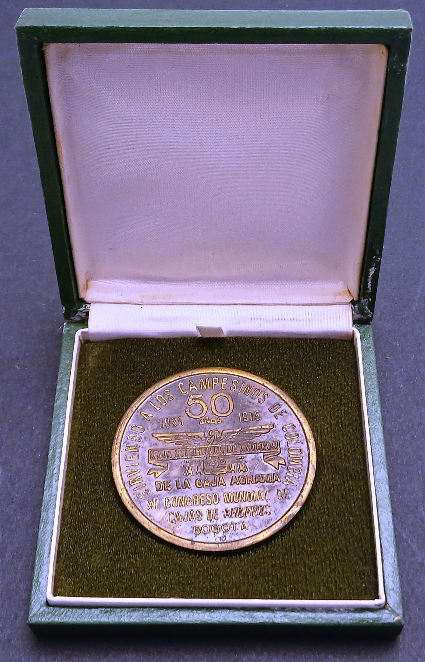 CB- Medaglia XI Congreso Mondial Cajas Ahorros Bogota 50 anni 1925/1975- GTTS247