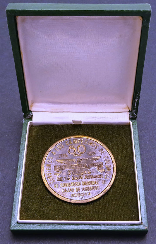 CB- Medaglia XI Congreso Mondial Cajas Ahorros Bogota 50 anni 1925/1975- GTTS247