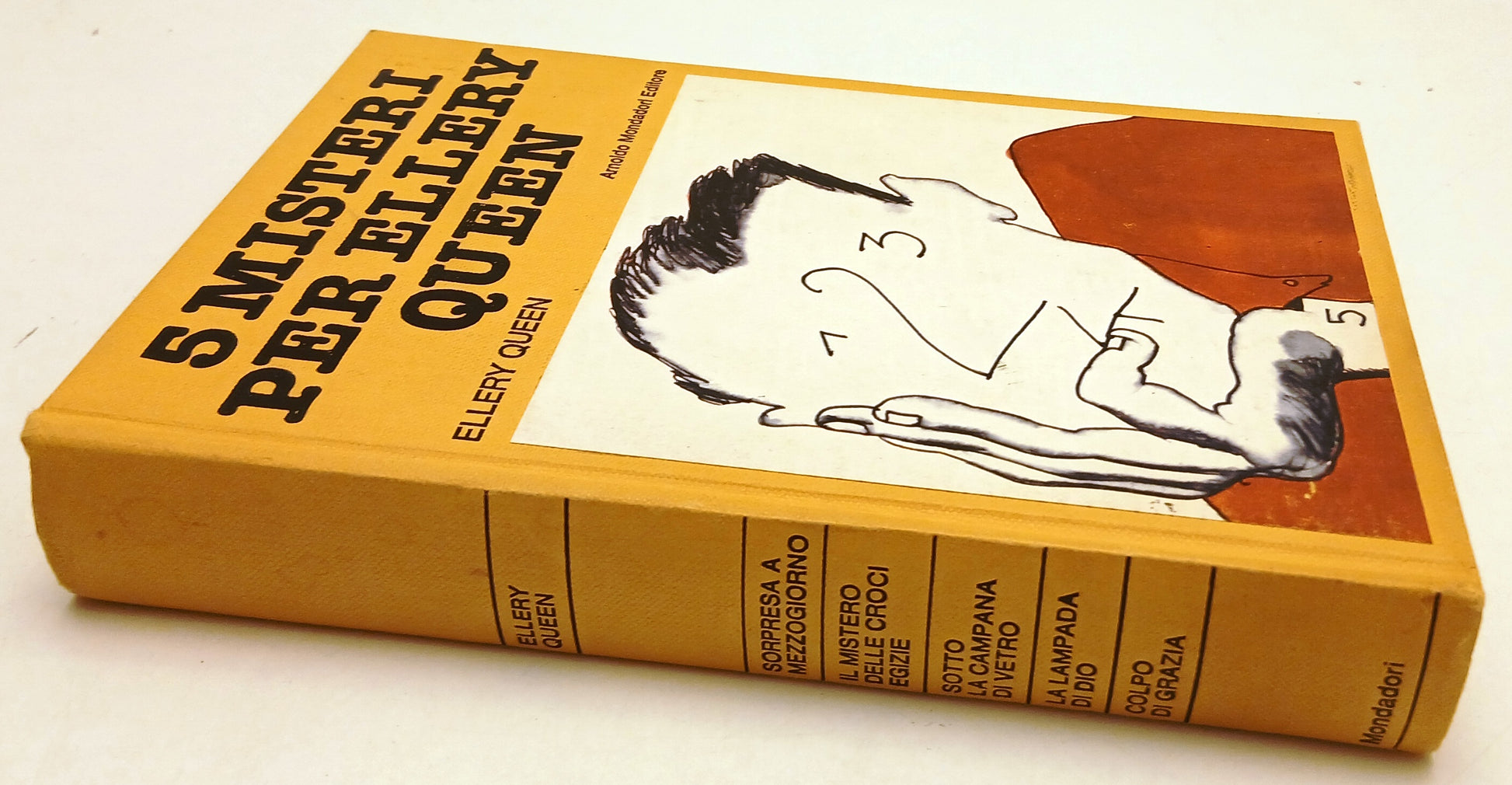 LG- 5 MISTERI PER ELLERY QUEEN-- MONDADORI- OMNIBUS GIALLI- 1a ED.- 1976- C- XFS