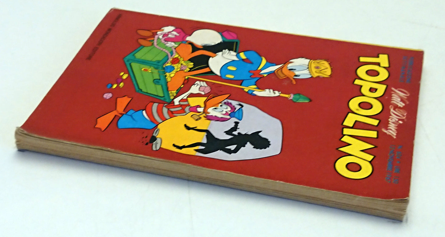 Topolino n.624 bollini e cedola- Disney Mondadori- catalogo giochi Baravelli-F26