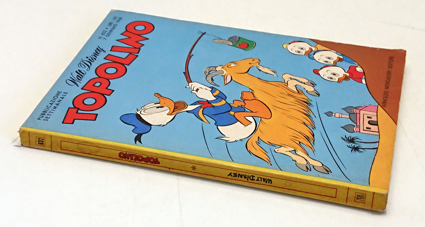 Topolino n.632 con bollini e cedola - Disney Mondadori - calendario 1968 - F26