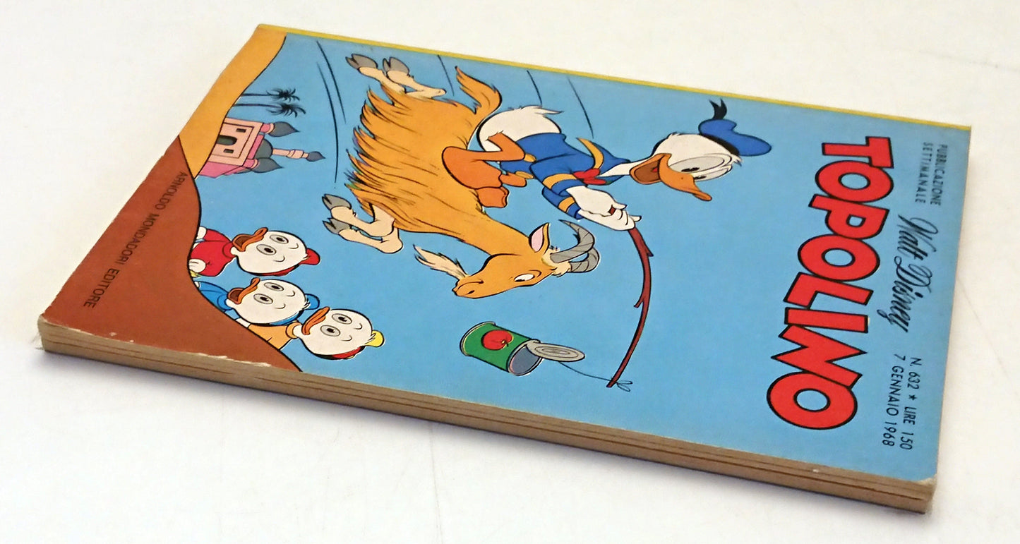 Topolino n.632 con bollini e cedola - Disney Mondadori - calendario 1968 - F26