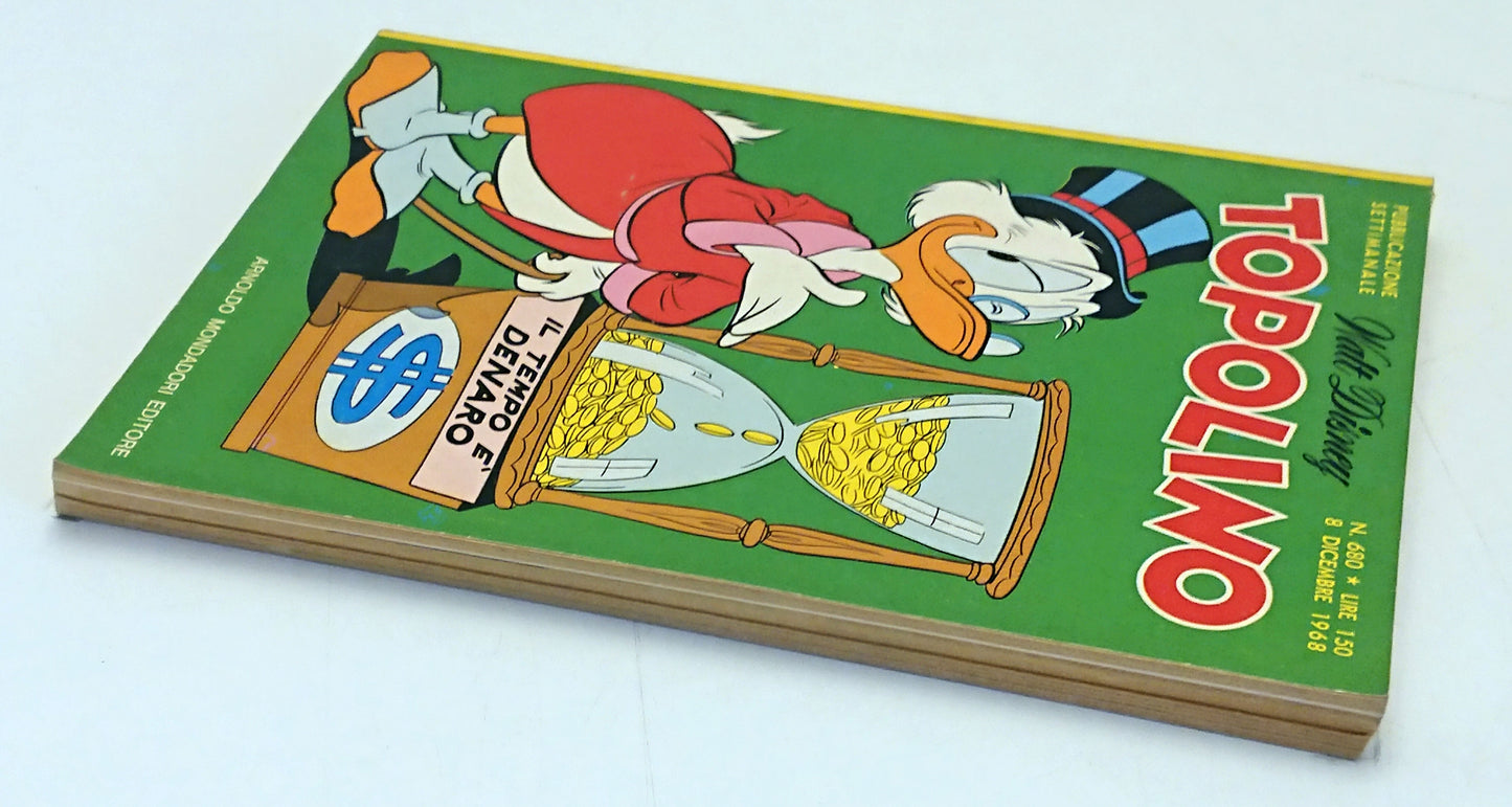 Topolino n.680 bollini e cedola - Disney Mondadori - inserto Natale '68 - F26