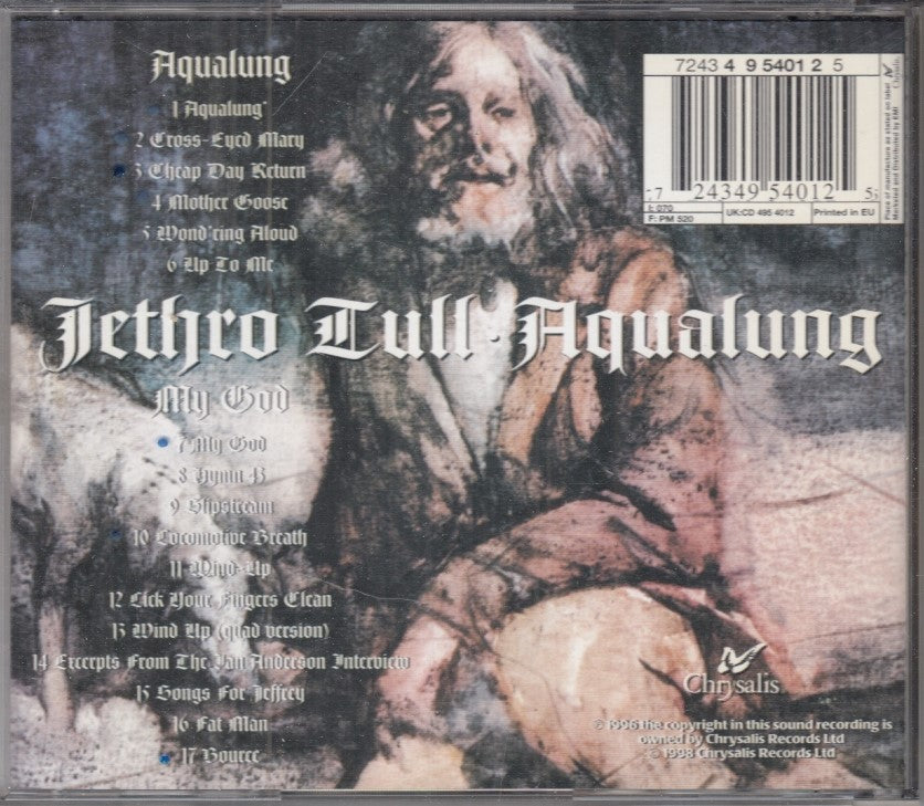 MCD- CD JETHRO TULL AQUALUNG CHRYSALIS - ZCD1