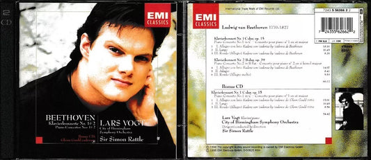 MCD- CD BEETHOVEN PIANO CONCERTOS VOGT RATTLE CITY OF BIRMINGHAM EMI 2CD - ZCD14