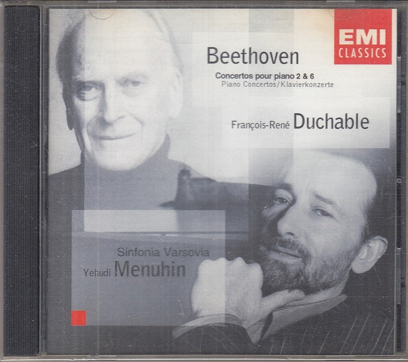 MCD- CD BEETHOVEN PIANO CONCERTOS 2 & 6 DUCHABLE MENUHIN EMI CLASSICS - ZCD11