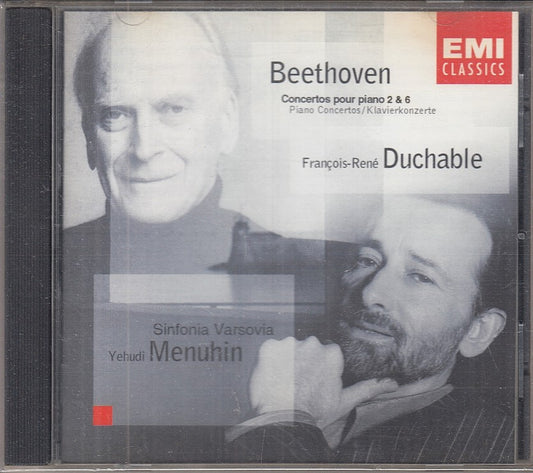 MCD- CD BEETHOVEN PIANO CONCERTOS 2 & 6 DUCHABLE MENUHIN EMI CLASSICS - ZCD11