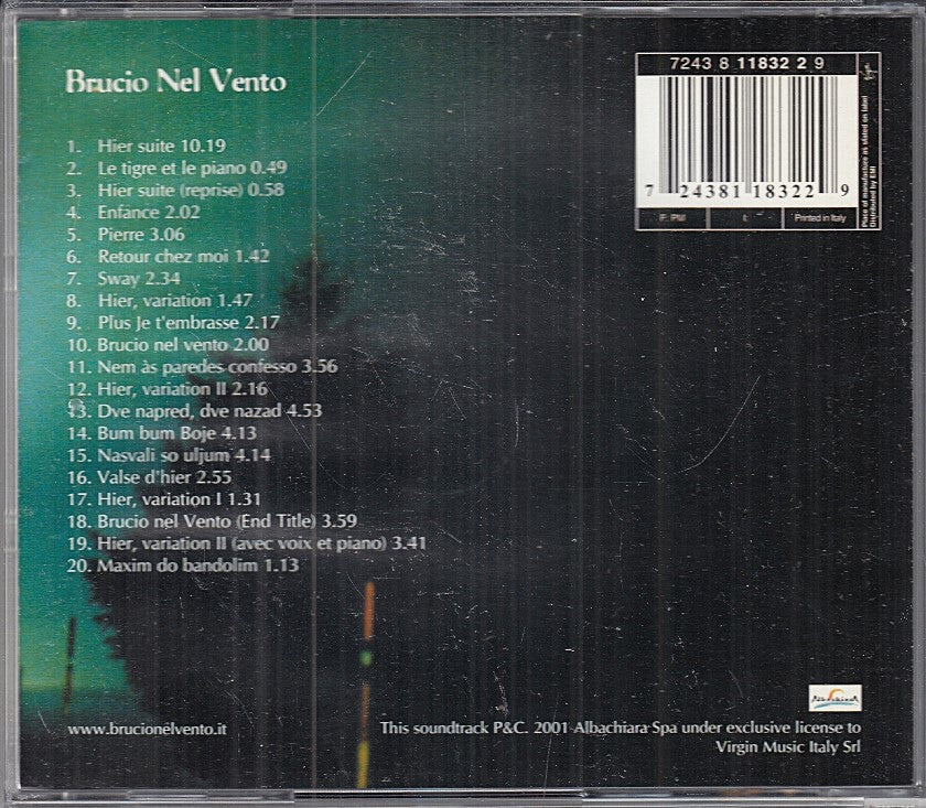 MCD- CD VENOSTA BRUCIO NEL VENTO SOUNDTRACK VIRGIN - ZCD11