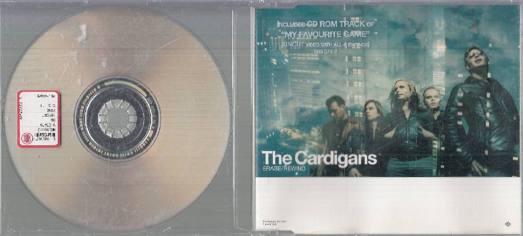 MCD- CD THE CARDIGANS - ERASE REWIND --- - 1988 -- ZCD12